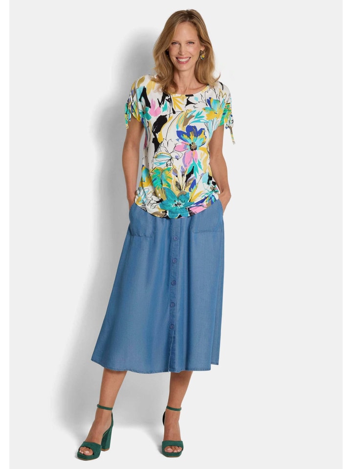 GOLDNER Размер S: Блузка/рубашка из трикотажа с ярким цветочным узором
GOLDNER Размер S: Блузка/рубашка из трикотажа с ярким цветочным узором