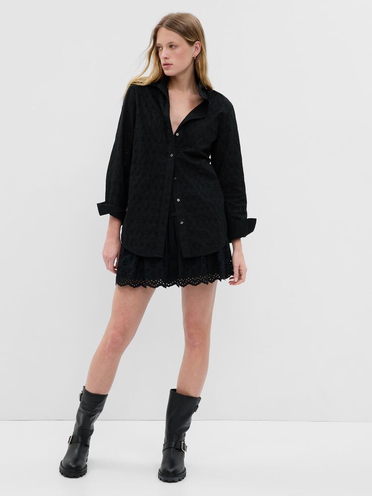 Рубашка мадейра Gap, черный
Рубашка мадейра Gap, черный