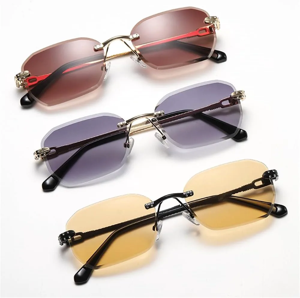 Солнцезащитные очки UV400 с безободковыми металлическими градиентными линзами для женщин и мужчин, для бега и занятий спортом на открытом воздухе UYPTK, Black
Солнцезащитные очки UV400 с безободковыми металлическими градиентными линзами для женщин и мужчин, для бега и занятий спортом на открытом воздухе UYPTK, Black