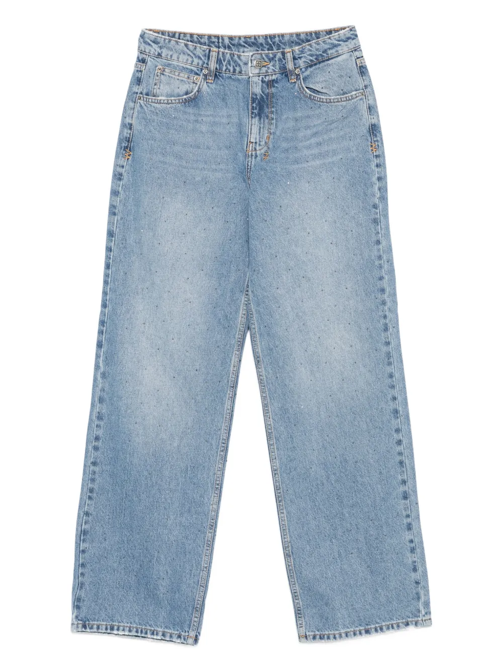 Джинсы, украшенные стразами Ksubi, синий
Джинсы, украшенные стразами Ksubi, синий