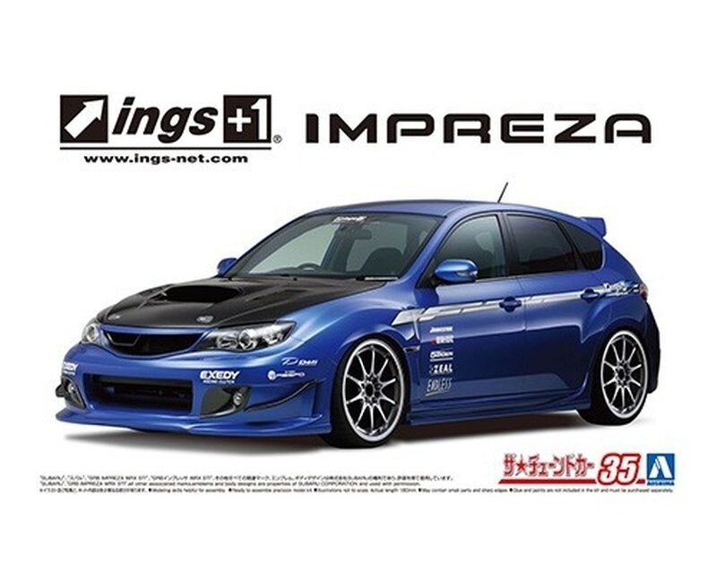 Aoshima 05875 1/24 TC#35 Ings GRB Impreza WRX STI '07 (Subaru) Inna marka
Aoshima 05875 1/24 TC#35 Ings GRB Impreza WRX STI '07 (Subaru) Inna marka
