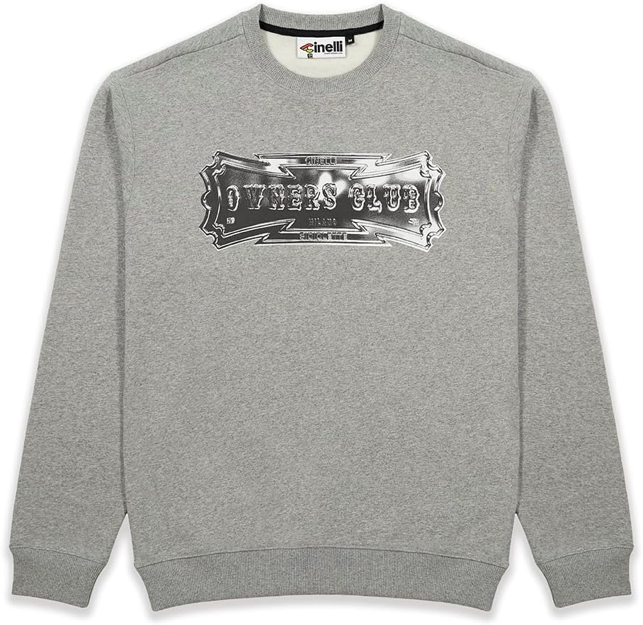 Толстовка с длинными рукавами и круглым вырезом от клуба владельцев Cinelli, серая
Толстовка с длинными рукавами и круглым вырезом от клуба владельцев Cinelli, серая