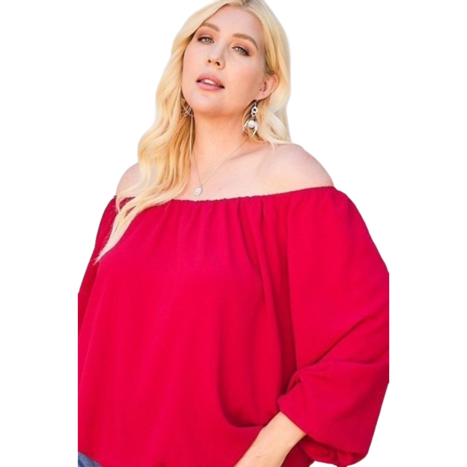 Однотонный топ с открытыми плечами и длинными рукавами-фонариками FASHNZFAB, цвет burgundy
Однотонный топ с открытыми плечами и длинными рукавами-фонариками FASHNZFAB, цвет burgundy