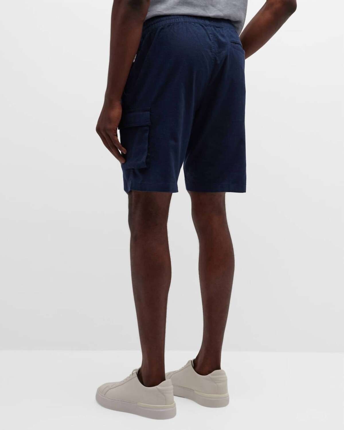 Мужские шорты-карго темно-синего цвета из эластичного льна Onia
Мужские шорты-карго темно-синего цвета из эластичного льна Onia