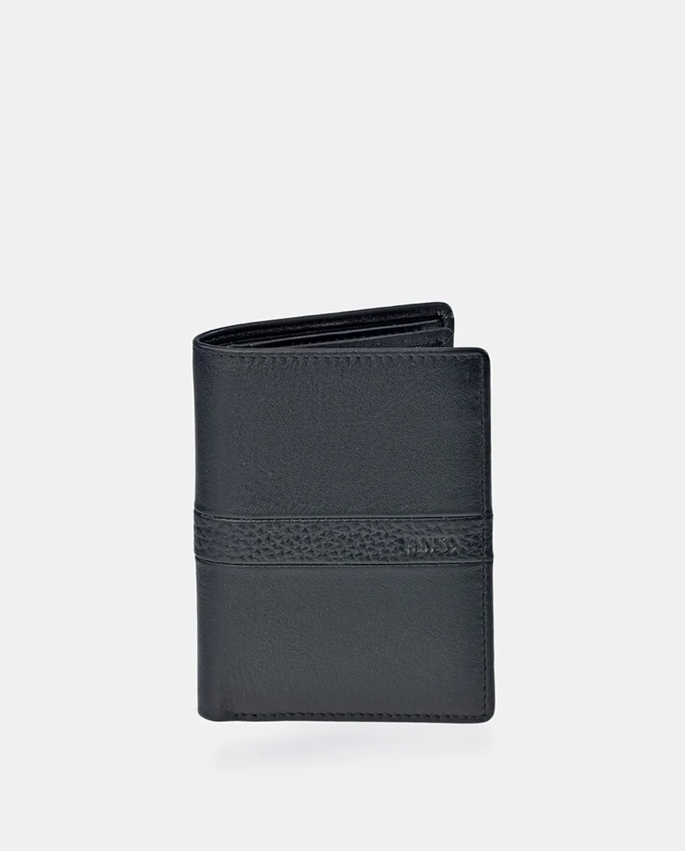 Мужской кошелек для карточек YANKO из черной кожи
Мужской кошелек для карточек YANKO из черной кожи