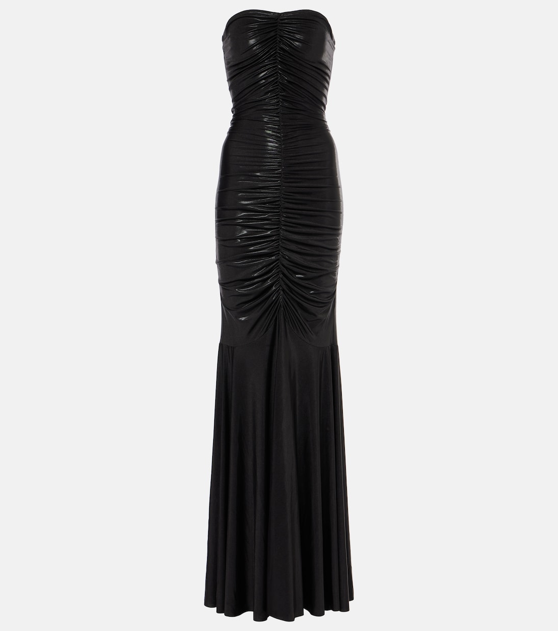 Платье из ламе с рюшами Norma Kamali, черный
Платье из ламе с рюшами Norma Kamali, черный