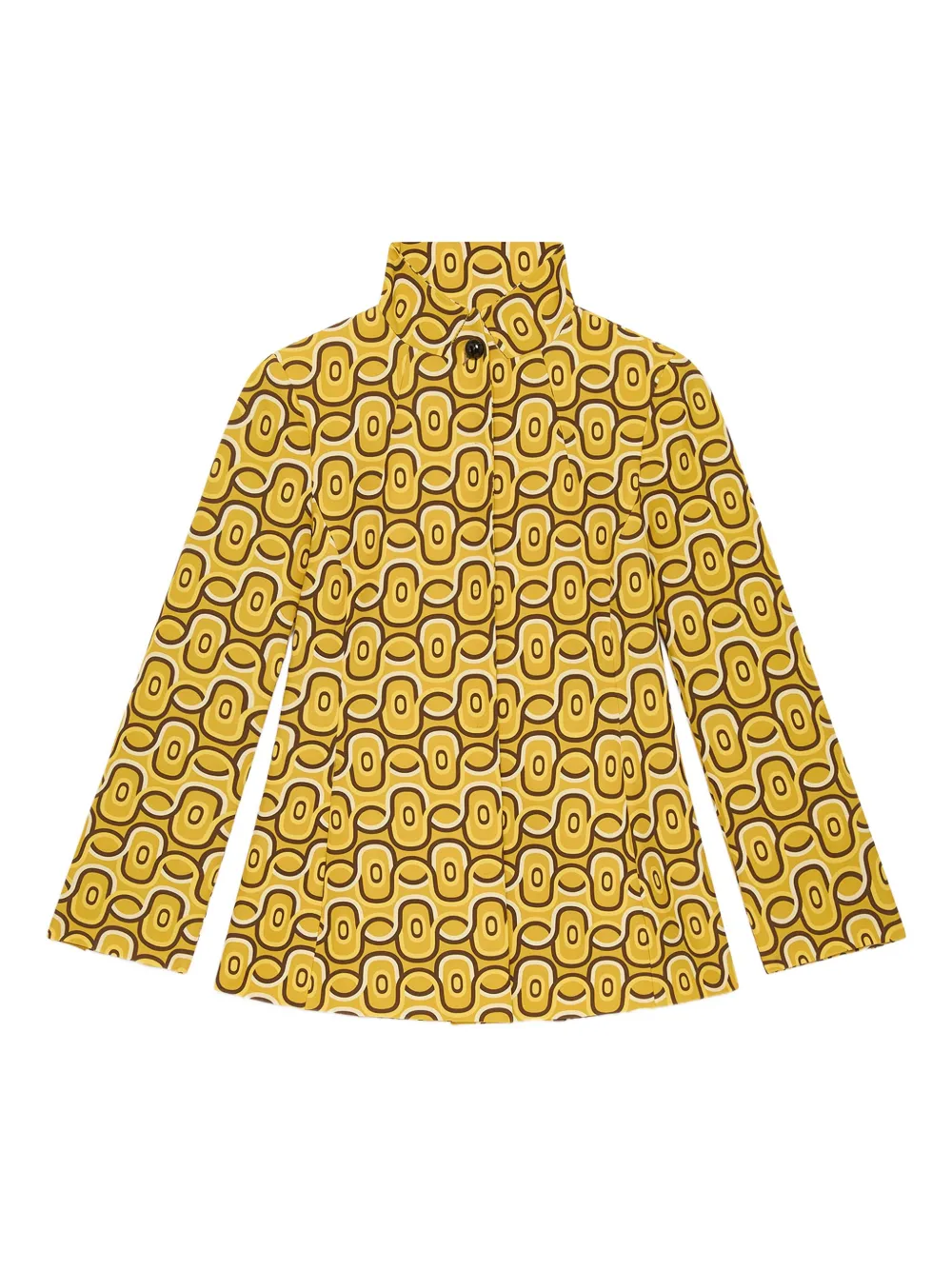 Рубашка с геометричным принтом MALIPARMI, желтый 
Рубашка с геометричным принтом MALIPARMI, желтый