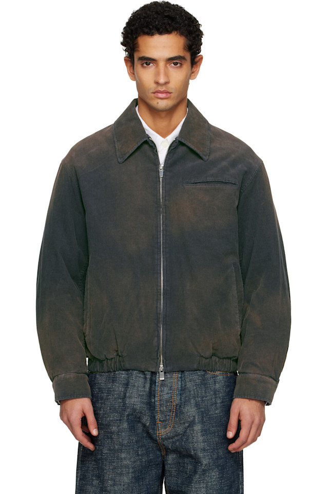 Tonywack Темно-Синяя вельветовая куртка-бомбер
Tonywack Темно-Синяя вельветовая куртка-бомбер