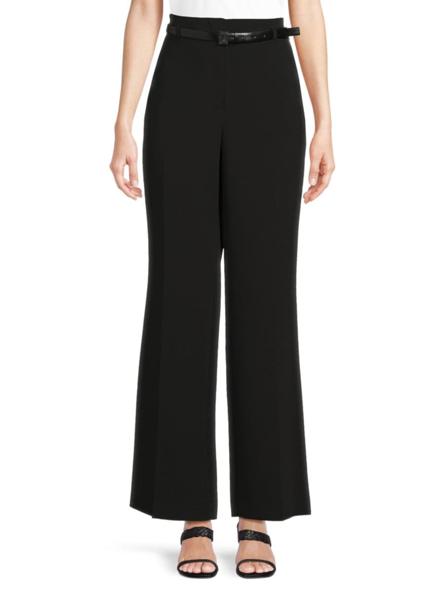 Широкие брюки с поясом Karl Lagerfeld Paris, черный
Широкие брюки с поясом Karl Lagerfeld Paris, черный