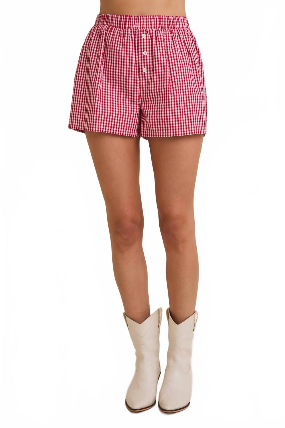 GILLI Боксерские шорты в клетку, красные
GILLI Боксерские шорты в клетку, красные