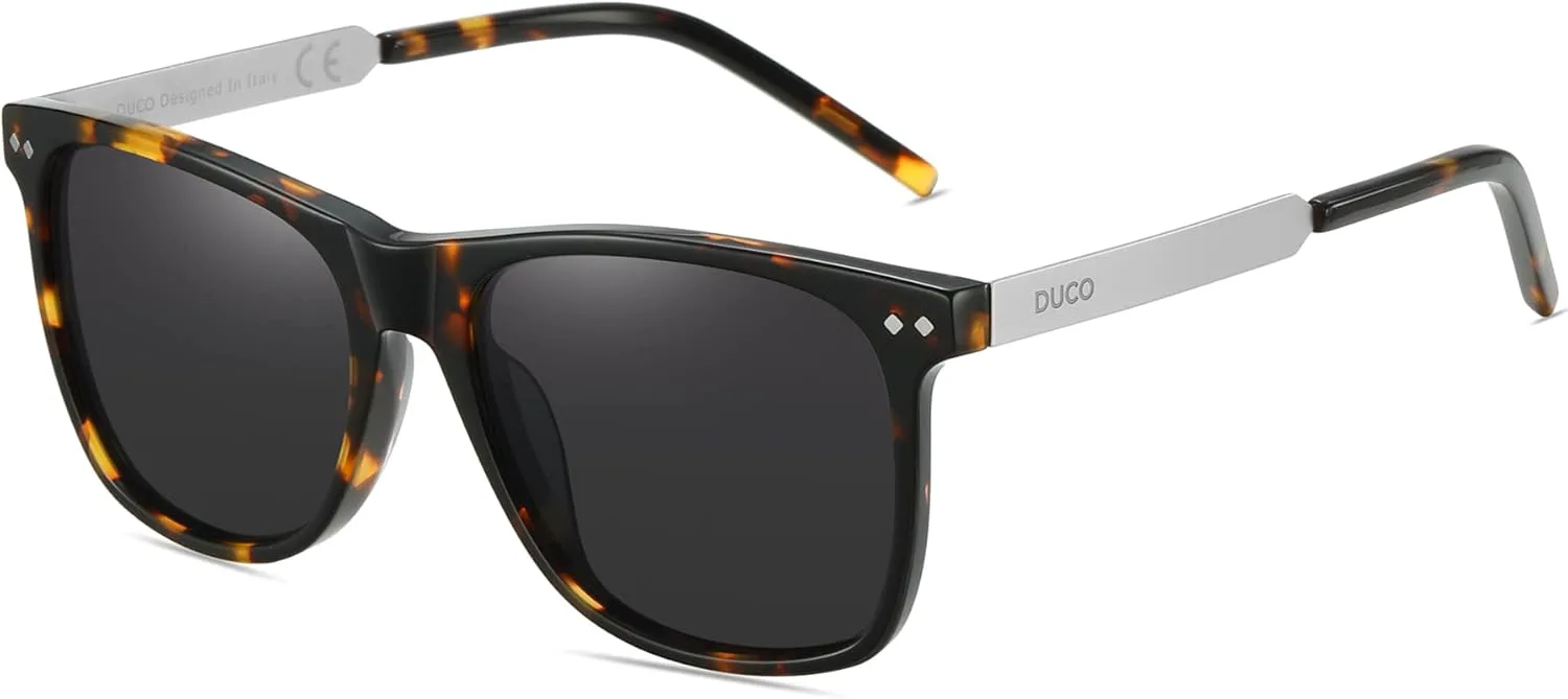 Солнцезащитные очки DUCO Retro Square с поляризацией, для мужчин и женщин, оправа из ацетата, 100% защита от УФ-излучения, артикул 2143, Tortoise Frame Grey Lens
Солнцезащитные очки DUCO Retro Square с поляризацией, для мужчин и женщин, оправа из ацетата, 100% защита от УФ-излучения, артикул 2143, Tortoise Frame Grey Lens