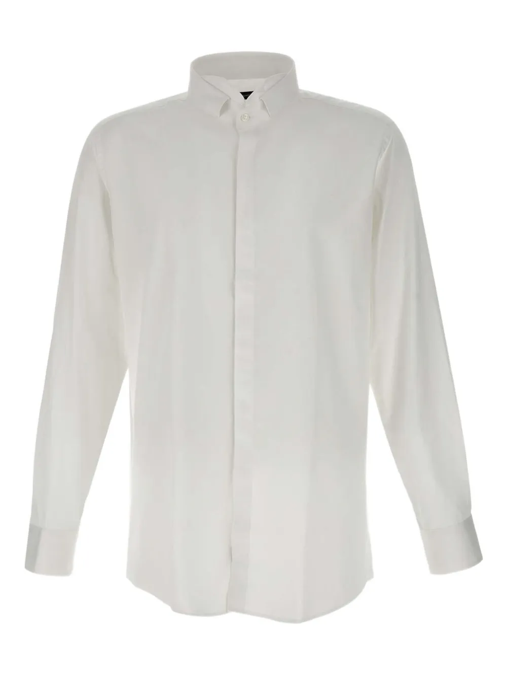 Рубашка с воротником-стойкой и манжетами Carlo Pignatelli, белый 
Рубашка с воротником-стойкой и манжетами Carlo Pignatelli, белый