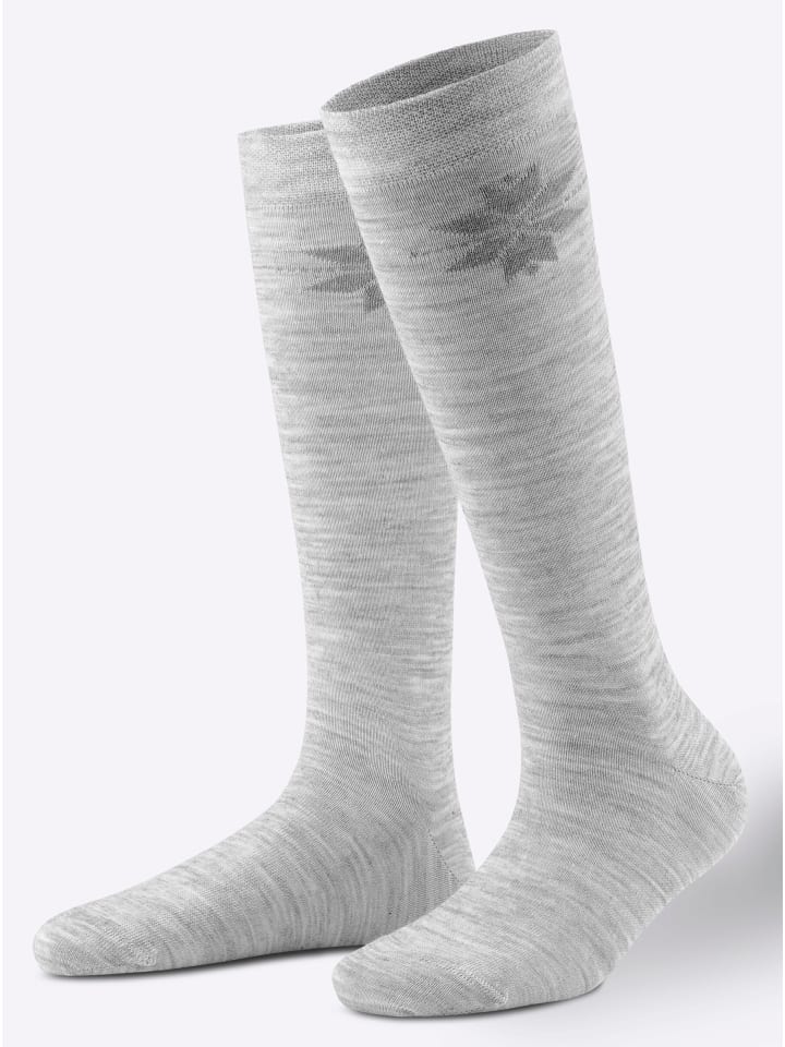 WITT WEIDEN Высокие носки до колена светло-серого меланжевого цвета
WITT WEIDEN Высокие носки до колена светло-серого меланжевого цвета