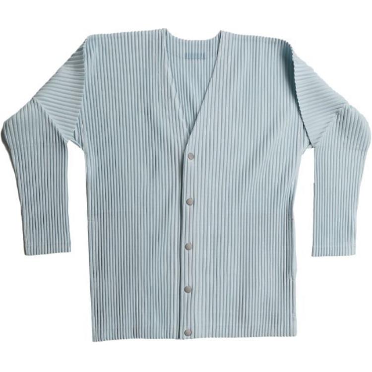 Кардиган с V-образным вырезом и плиссировкой Homme Plissé Issey Miyake, светло-серый
Кардиган с V-образным вырезом и плиссировкой Homme Plissé Issey Miyake, светло-серый