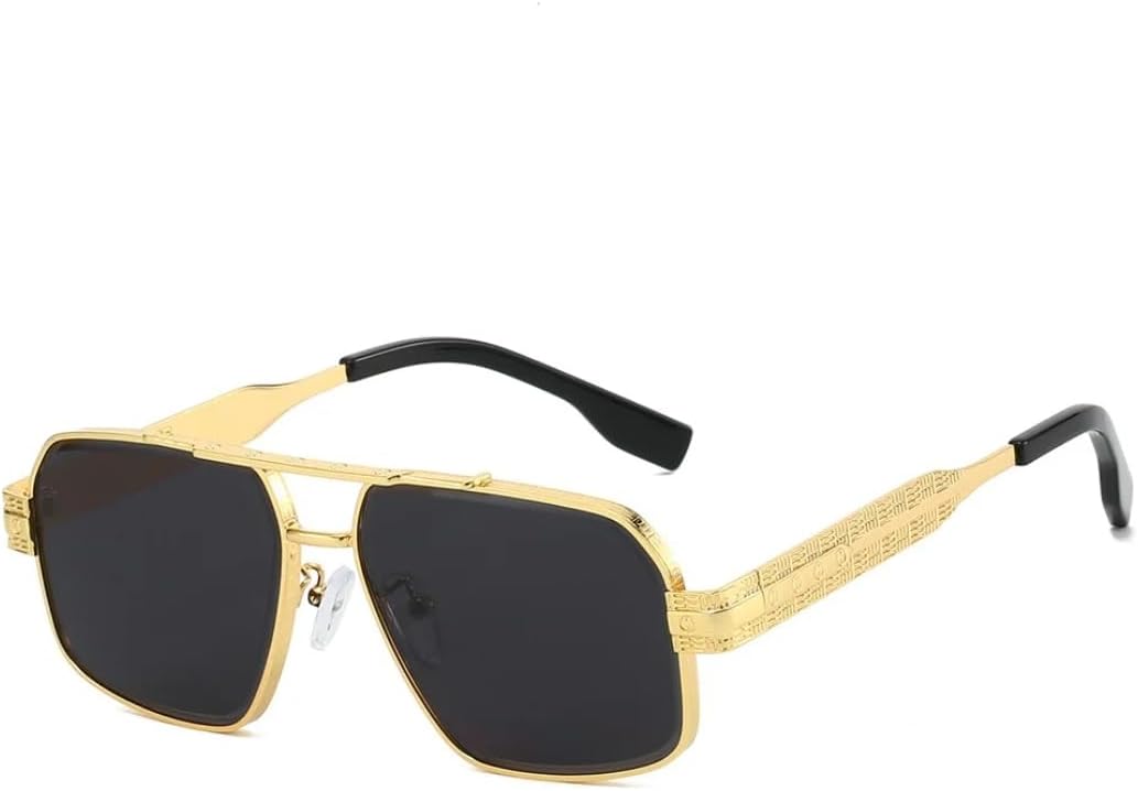 Солнцезащитные очки для мужчин и женщин - защита UV400 - линзы с двойной перемычкой и градиентным покрытием для занятий спортом на открытом воздухе и вождения DSVIGF, Golden Black
Солнцезащитные очки для мужчин и женщин - защита UV400 - линзы с двойной перемычкой и градиентным покрытием для занятий спортом на открытом воздухе и вождения DSVIGF, Golden Black