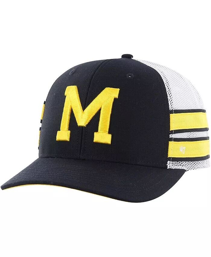 Мужская темно-синяя состаренная шляпа дальнобойщика Michigan Wolverines Straight Eight Adjustable '47 Brand
Мужская темно-синяя состаренная шляпа дальнобойщика Michigan Wolverines Straight Eight Adjustable '47 Brand