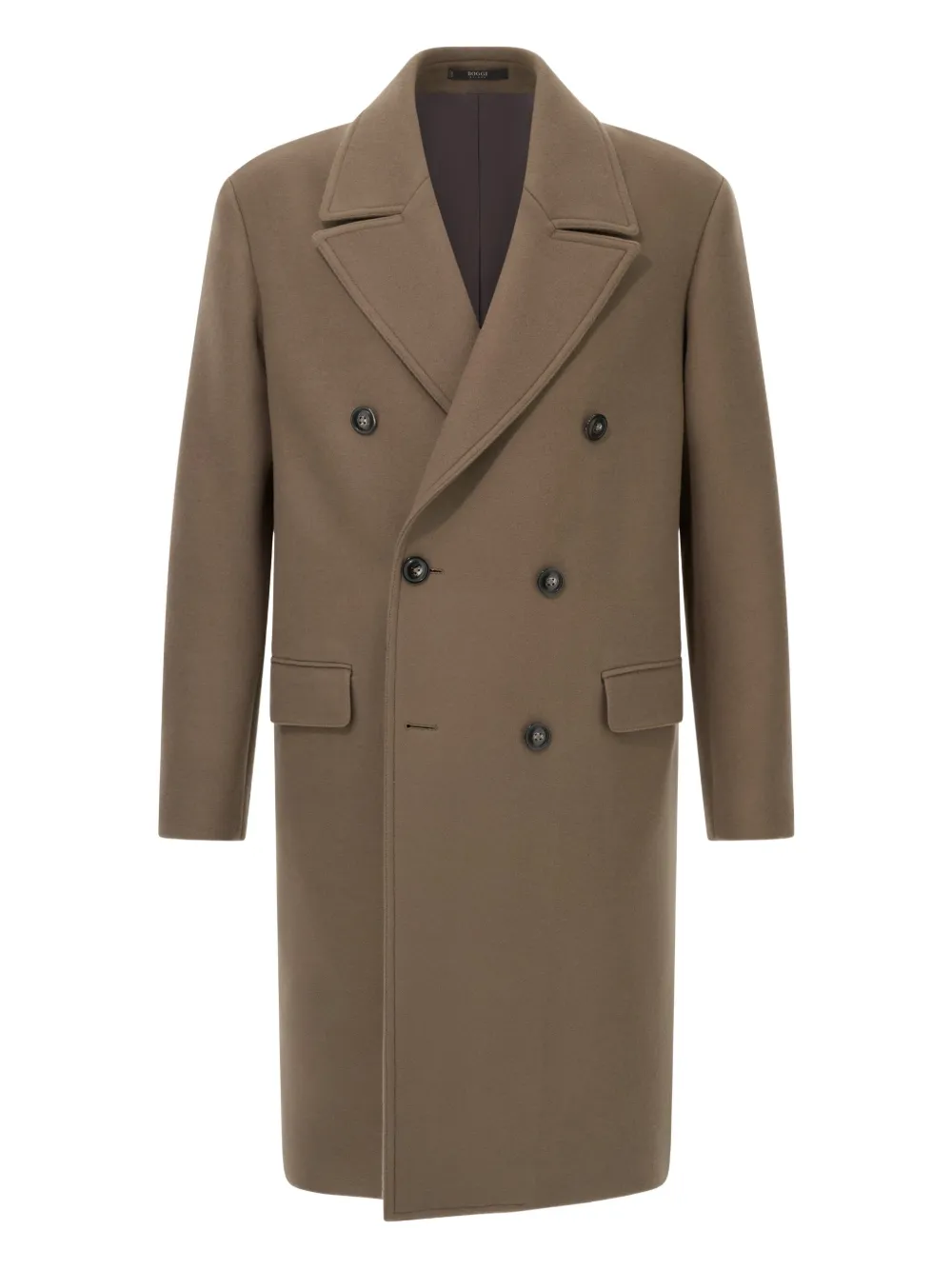 Двубортное шерстяное пальто Boggi Milano, коричневый
Двубортное шерстяное пальто Boggi Milano, коричневый