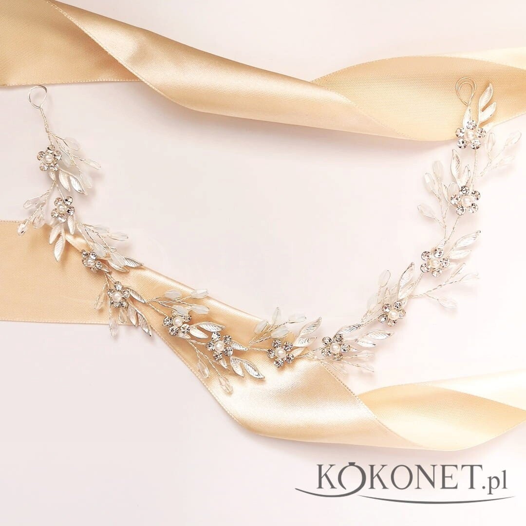 Серебряная свадебная ветка с цветами и листьями Kokonet
Серебряная свадебная ветка с цветами и листьями Kokonet