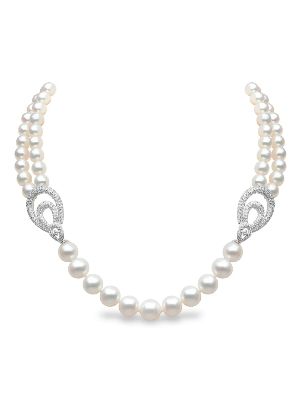 Колье из 18-каратного белого золота с пресноводным жемчугом и бриллиантами Yoko London, серебяный
Колье из 18-каратного белого золота с пресноводным жемчугом и бриллиантами Yoko London, серебяный