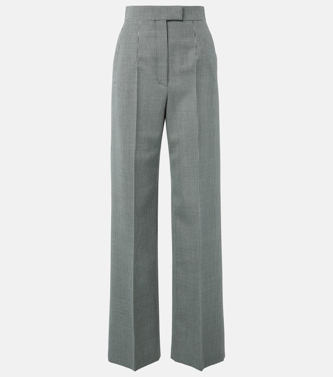 Широкие брюки из шерсти и мохера в клетку McQueen, Black/ Ivory
Широкие брюки из шерсти и мохера в клетку McQueen, Black/ Ivory