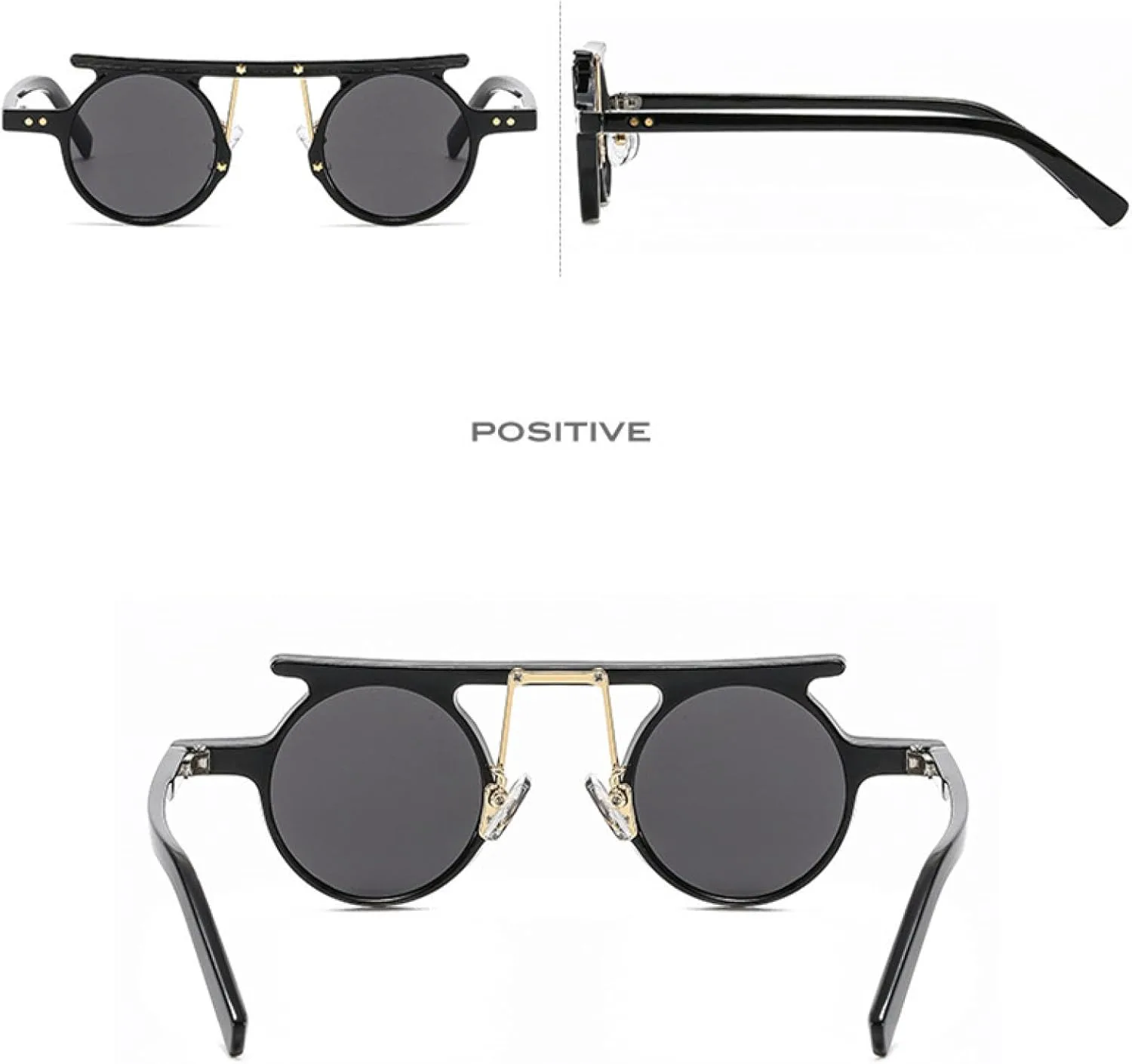 Панк-солнцезащитные очки круглой формы для женщин и мужчин, модные, светло-серые линзы цвета океана, разноцветные, роскошные, с заклепками HHZZYVY, Clear
Панк-солнцезащитные очки круглой формы для женщин и мужчин, модные, светло-серые линзы цвета океана, разноцветные, роскошные, с заклепками HHZZYVY, Clear