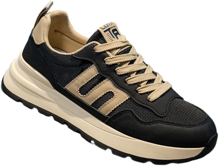 Мужские спортивные кроссовки на шнуровке с противоскользящей резиновой подошвой для бега, походов, тренажерного зала и повседневной носки Hoalox, черный/бежевый
Мужские спортивные кроссовки на шнуровке с противоскользящей резиновой подошвой для бега, походов, тренажерного зала и повседневной носки Hoalox, черный/бежевый