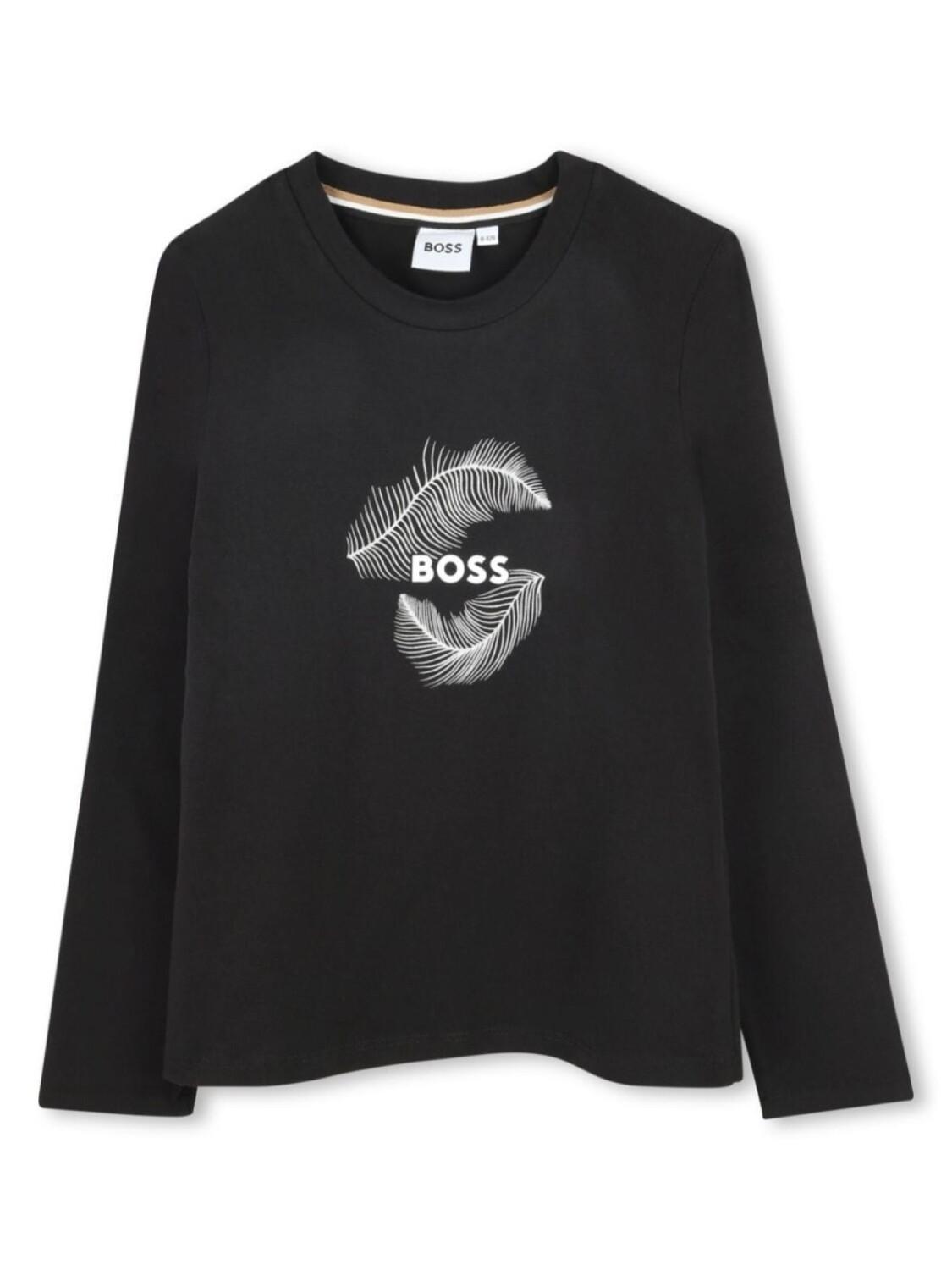 BOSS Kidswear футболка с логотипом, черный
BOSS Kidswear футболка с логотипом, черный