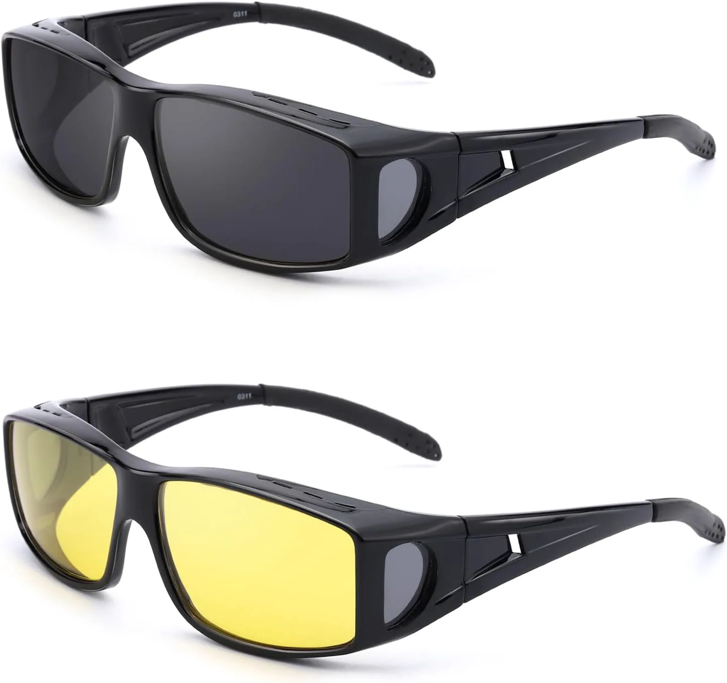 Солнцезащитные очки IGnaef Fit Over Glasses для мужчин и женщин, поляризованные, обтекаемой формы, с защитой от УФ-излучения, D (2 Pack) Black+black | Yellow
Солнцезащитные очки IGnaef Fit Over Glasses для мужчин и женщин, поляризованные, обтекаемой формы, с защитой от УФ-излучения, D (2 Pack) Black+black | Yellow