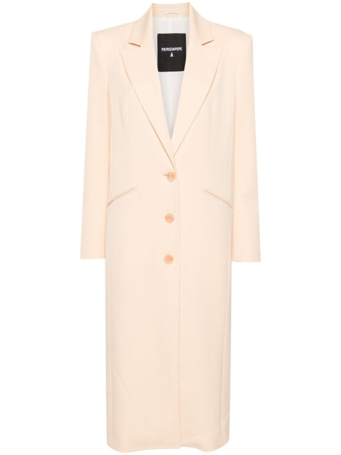 Patrizia Pepe однобортное твиловое пальто, нейтральный цвет
Patrizia Pepe однобортное твиловое пальто, нейтральный цвет