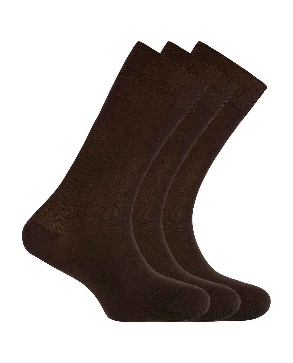 Набор из 3 пар мужских носков из мерсеризованного хлопка коричневого цвета Punto Blanco, коричневый
Набор из 3 пар мужских носков из мерсеризованного хлопка коричневого цвета Punto Blanco, коричневый