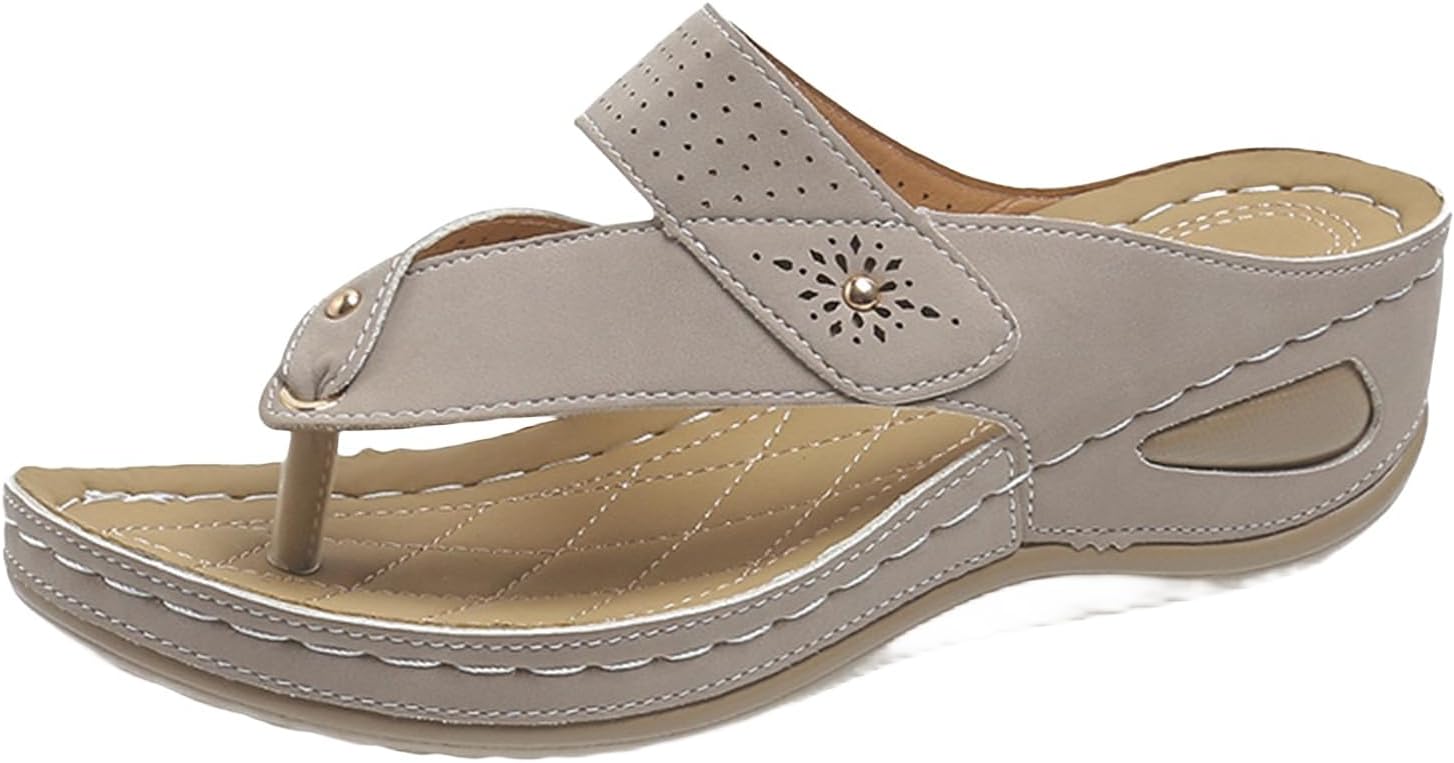 Женские летние шлепанцы ортопедические с поддержкой свода стопы, шлепанцы с Т-образным ремешком, вырезами и пряжкой, дышащие туфли, пляжные удобные шлепанцы на каждый день, для прогулок Generic, серый
Женские летние шлепанцы ортопедические с поддержкой свода стопы, шлепанцы с Т-образным ремешком, вырезами и пряжкой, дышащие туфли, пляжные удобные шлепанцы на каждый день, для прогулок Generic, серый