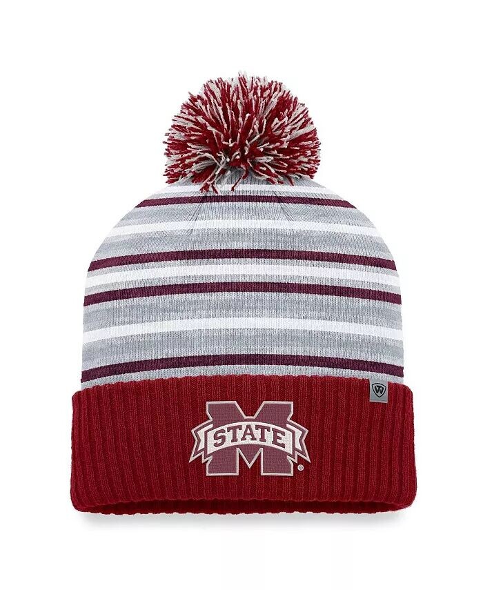 Мужская темно-бордовая вязаная шапка Mississippi State Bulldogs Dash с манжетами и помпоном Top of the World
Мужская темно-бордовая вязаная шапка Mississippi State Bulldogs Dash с манжетами и помпоном Top of the World