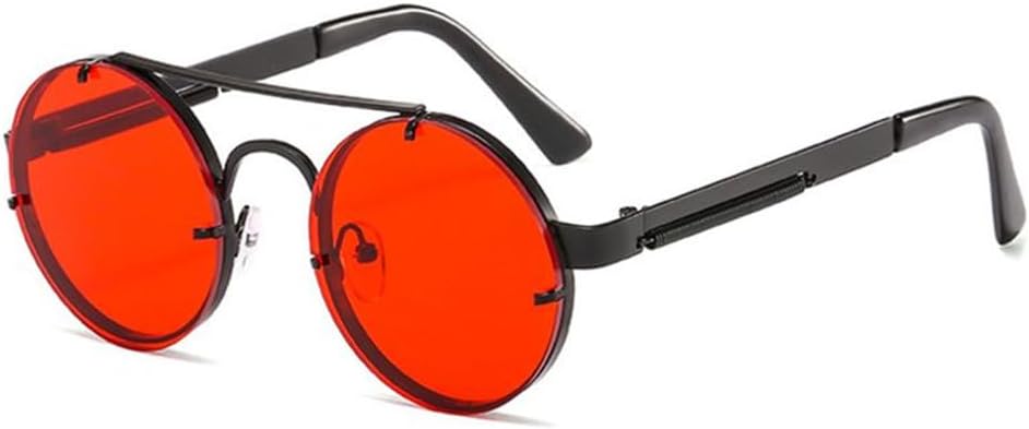 Винтажные круглые солнцезащитные очки в стиле стимпанк для мужчин и женщин, ретро-очки с металлическими двойными дужками, модные солнцезащитные очки с защитой от УФ-излучения UV400 generic, Black Grey
Винтажные круглые солнцезащитные очки в стиле стимпанк для мужчин и женщин, ретро-очки с металлическими двойными дужками, модные солнцезащитные очки с защитой от УФ-излучения UV400 generic, Black Grey