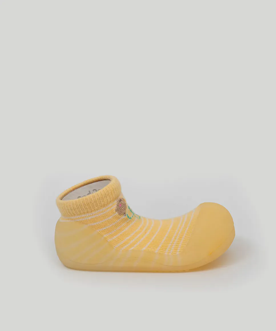 Бежевые детские пинетки из бамбука и хлопка с вышитыми деталями Attipas, желтый
Бежевые детские пинетки из бамбука и хлопка с вышитыми деталями Attipas, желтый