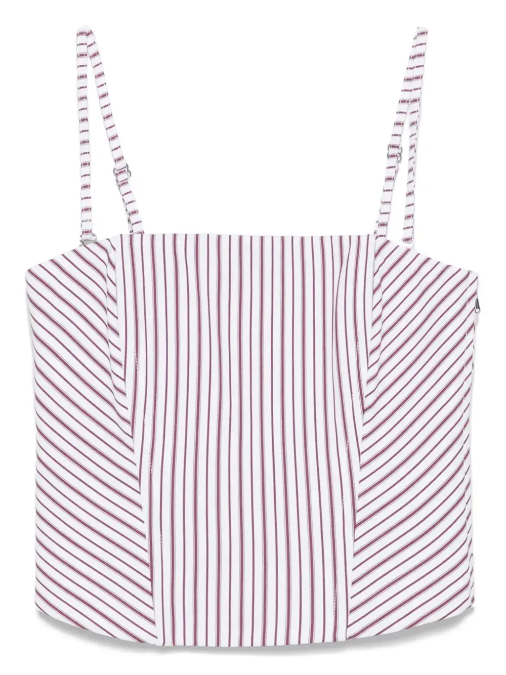 Полосатый корсетный топ Patrizia Pepe, белый
Полосатый корсетный топ Patrizia Pepe, белый