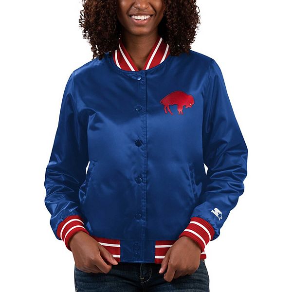 Женская бейсбольная куртка royal buffalo bills full count satin на молнии Starter
Женская бейсбольная куртка royal buffalo bills full count satin на молнии Starter