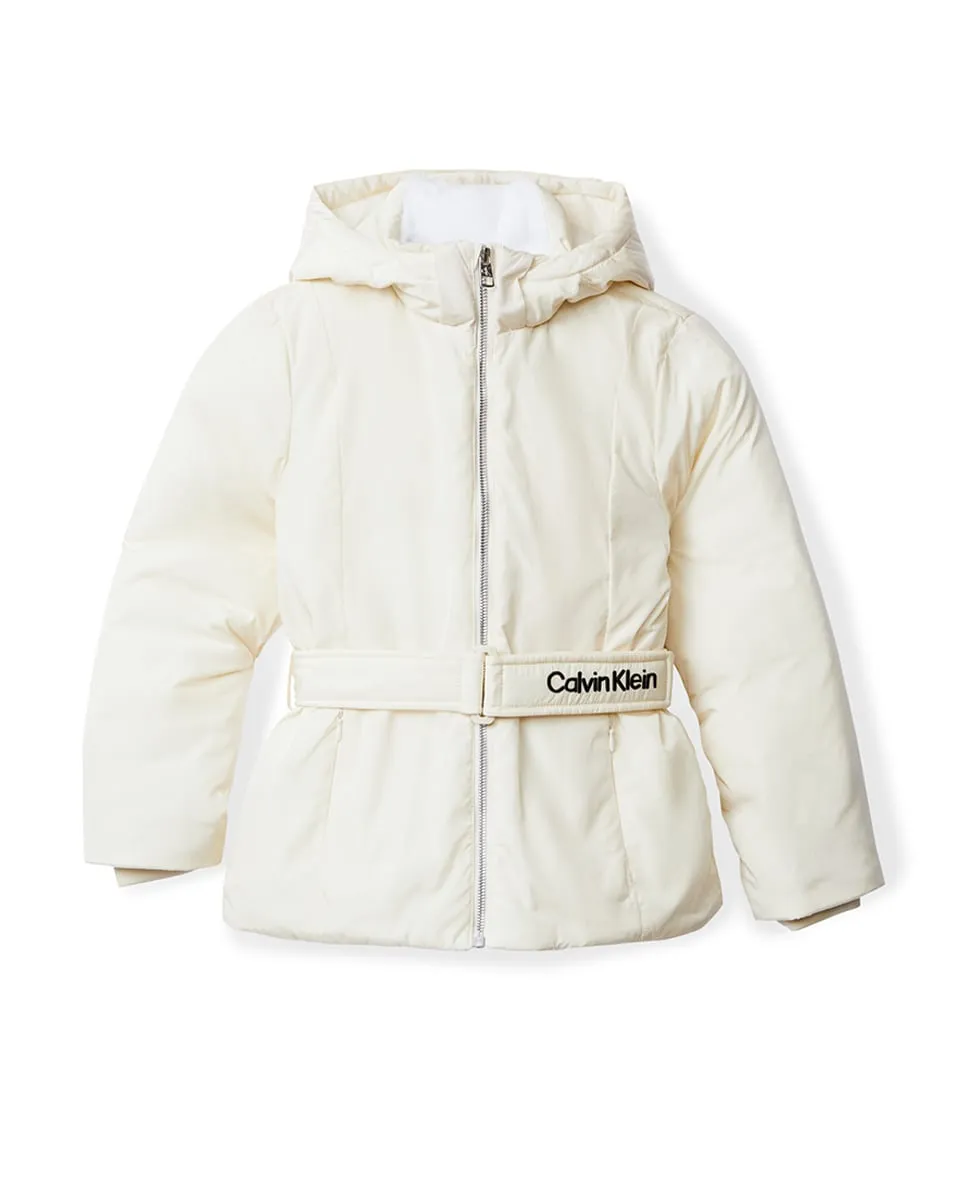 Стеганая куртка для девочки с поясом Calvin Klein, серый
Стеганая куртка для девочки с поясом Calvin Klein, серый