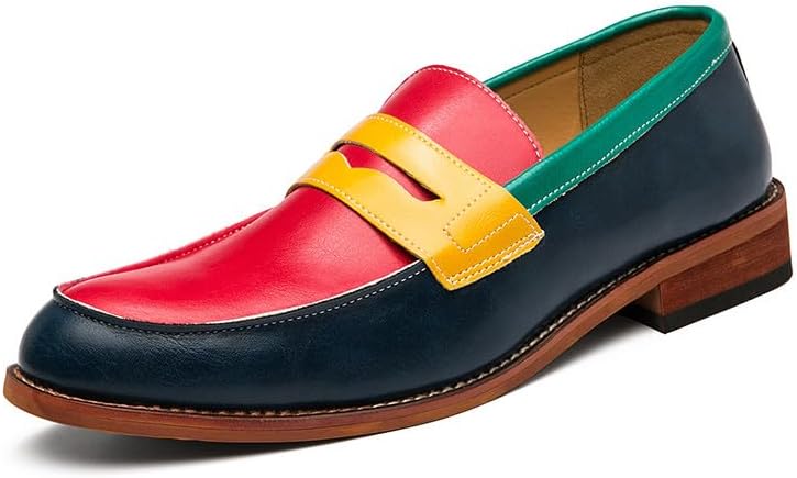 Мужские лоферы Santimon с пенни, комфортные офисные туфли без шнурков, многокрасочные, для офиса, ежедневной ходьбы и вождения, Multicoloured
Мужские лоферы Santimon с пенни, комфортные офисные туфли без шнурков, многокрасочные, для офиса, ежедневной ходьбы и вождения, Multicoloured