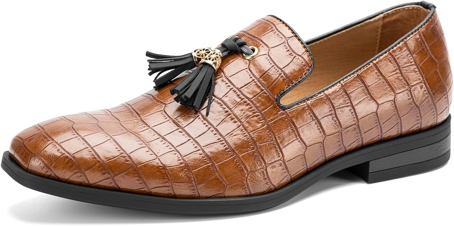 Мужские винтажные бархатные лоферы с вышивкой, элегантные лоферы без застежки, тапочки-лоферы с кисточками Jitai, коричневый
Мужские винтажные бархатные лоферы с вышивкой, элегантные лоферы без застежки, тапочки-лоферы с кисточками Jitai, коричневый