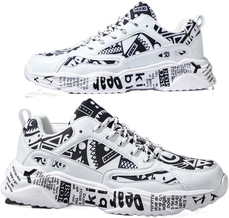 Мужские белые спортивные кроссовки на толстой подошве с рисунком в стиле граффити, на шнуровке, удобные, легкие, с круглым носком, универсальные, дышащие, подходят для ходьбы, повседневной носки, спорта и студенческого стиля Ctkvbmeoi
Мужские белые спортивные кроссовки на толстой подошве с рисунком в стиле граффити, на шнуровке, удобные, легкие, с круглым носком, универсальные, дышащие, подходят для ходьбы, повседневной носки, спорта и студенческого стиля Ctkvbmeoi