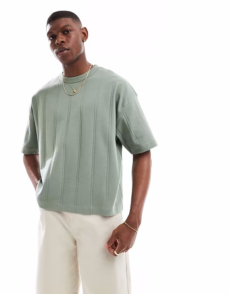 Футболка свободного кроя с широкими резинками ASOS DESIGN цвета хаки
Футболка свободного кроя с широкими резинками ASOS DESIGN цвета хаки