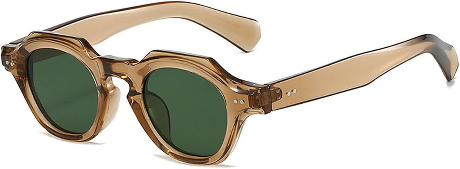 Модные солнцезащитные очки в форме маленького многоугольника и квадрата для женщин, ретро-очки с заклепками, солнцезащитные очки UV400 для мужчин, красные и синие солнцезащитные очки mincl, Brown Green
Модные солнцезащитные очки в форме маленького многоугольника и квадрата для женщин, ретро-очки с заклепками, солнцезащитные очки UV400 для мужчин, красные и синие солнцезащитные очки mincl, Brown Green