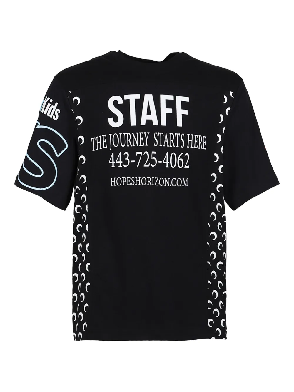 Футболка с круглым вырезом Marine Serre, черный
Футболка с круглым вырезом Marine Serre, черный