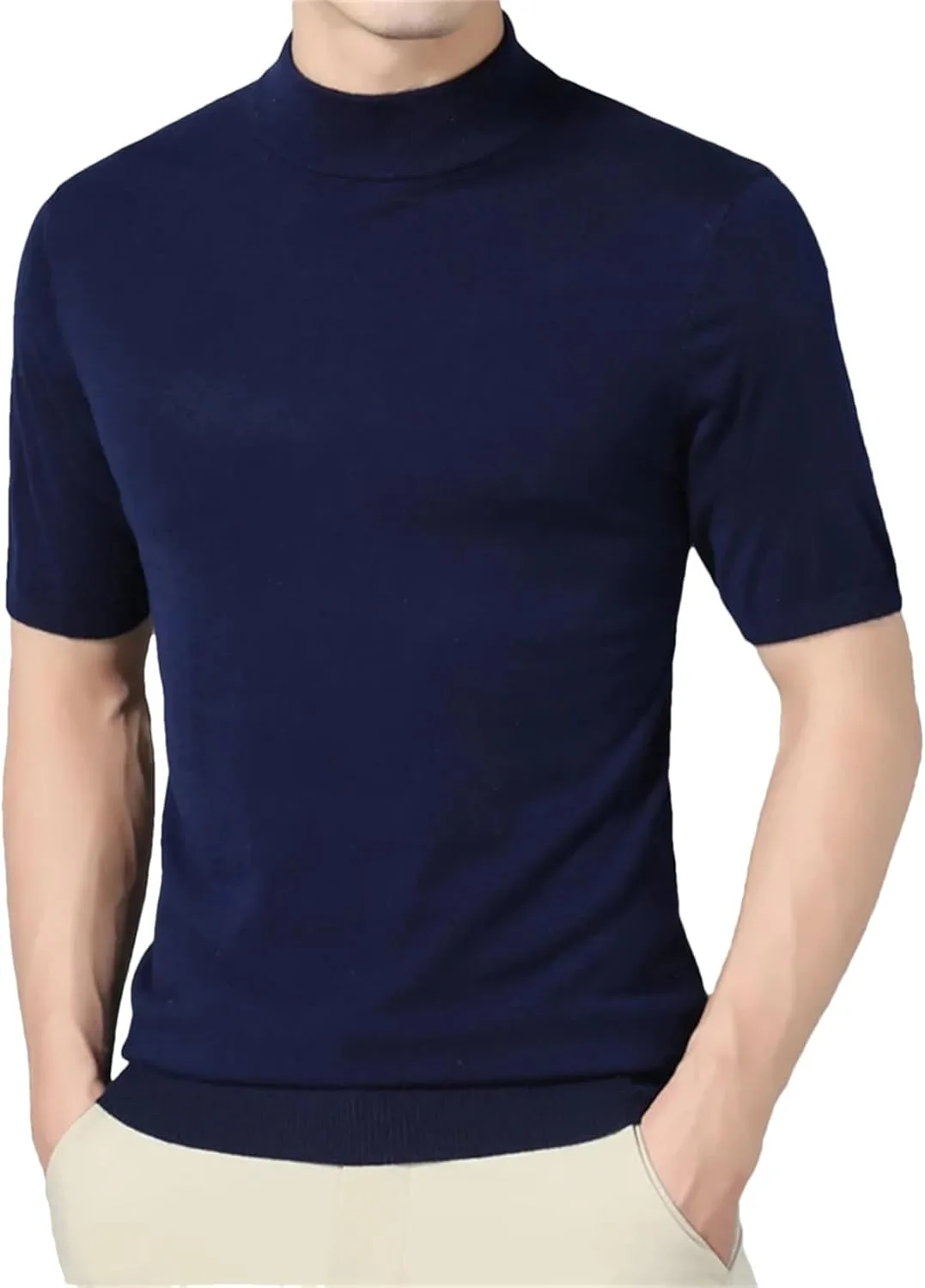 Мужской свитер Jegsnoe с коротким рукавом и водолазкой Slim Fit
Мужской свитер Jegsnoe с коротким рукавом и водолазкой Slim Fit