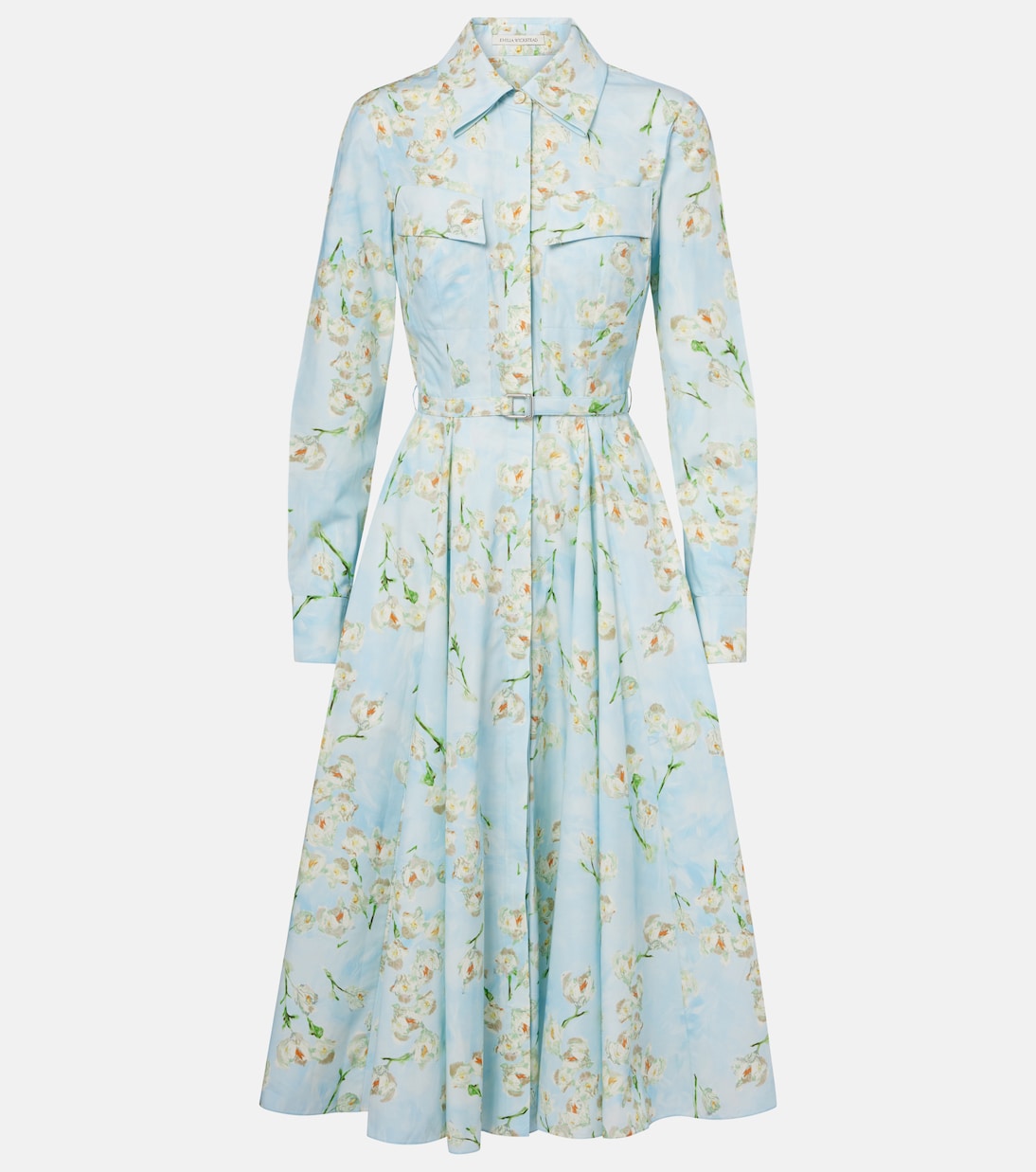Платье-рубашка из хлопкового поплина с цветочным принтом Emilia Wickstead, Little Lillies On Blue
Платье-рубашка из хлопкового поплина с цветочным принтом Emilia Wickstead, Little Lillies On Blue