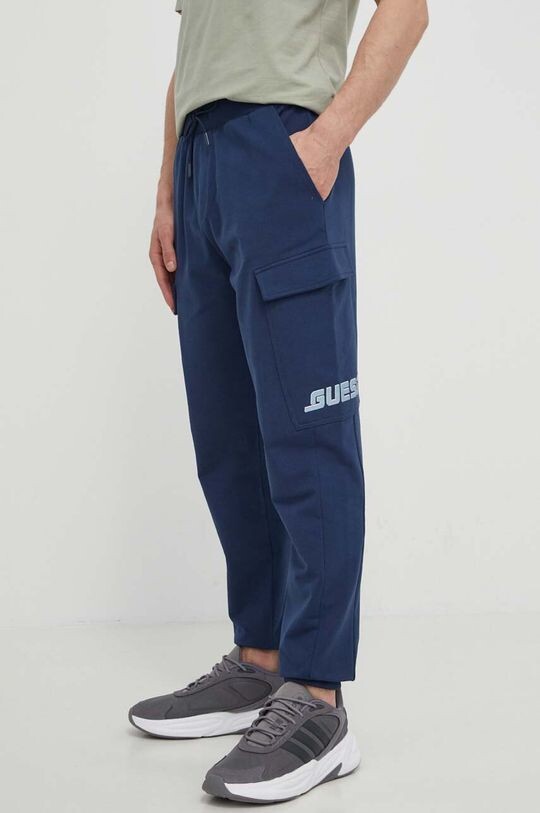 Хлопковые спортивные штаны Guess, темно-синий
Хлопковые спортивные штаны Guess, темно-синий