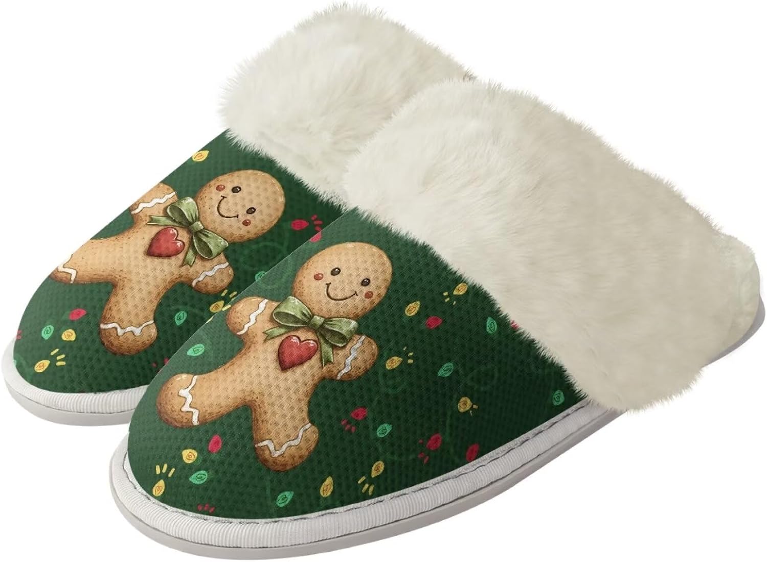 Домашние тапочки Binienty для женщин и мужчин ультралегкие пушистые зимние, Xmas Gingerbread Man
Домашние тапочки Binienty для женщин и мужчин ультралегкие пушистые зимние, Xmas Gingerbread Man