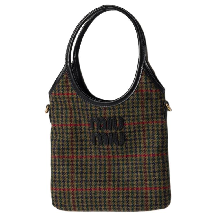 MIU MIU Тканевая наплечная сумка через плечевая сумка женская сумка тёмно-зелёная и чёрная
MIU MIU Тканевая наплечная сумка через плечевая сумка женская сумка тёмно-зелёная и чёрная