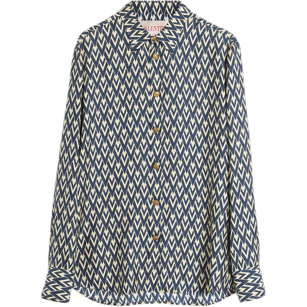 Шелковая рубашка Valentino, синий
Шелковая рубашка Valentino, синий