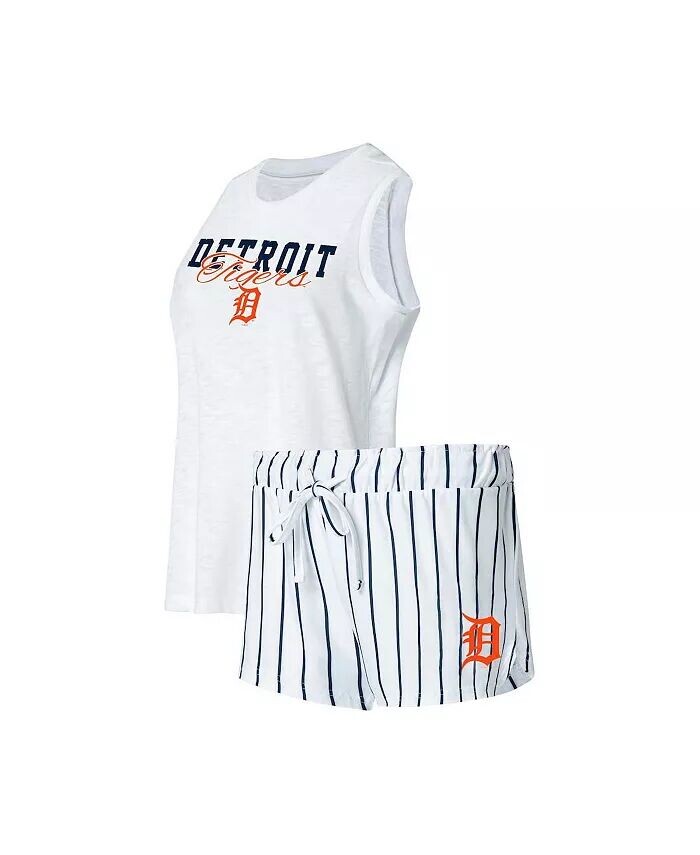 Женский белый комплект для сна с майкой и шортами в полоску Detroit Tigers Reel Concepts Sport
Женский белый комплект для сна с майкой и шортами в полоску Detroit Tigers Reel Concepts Sport